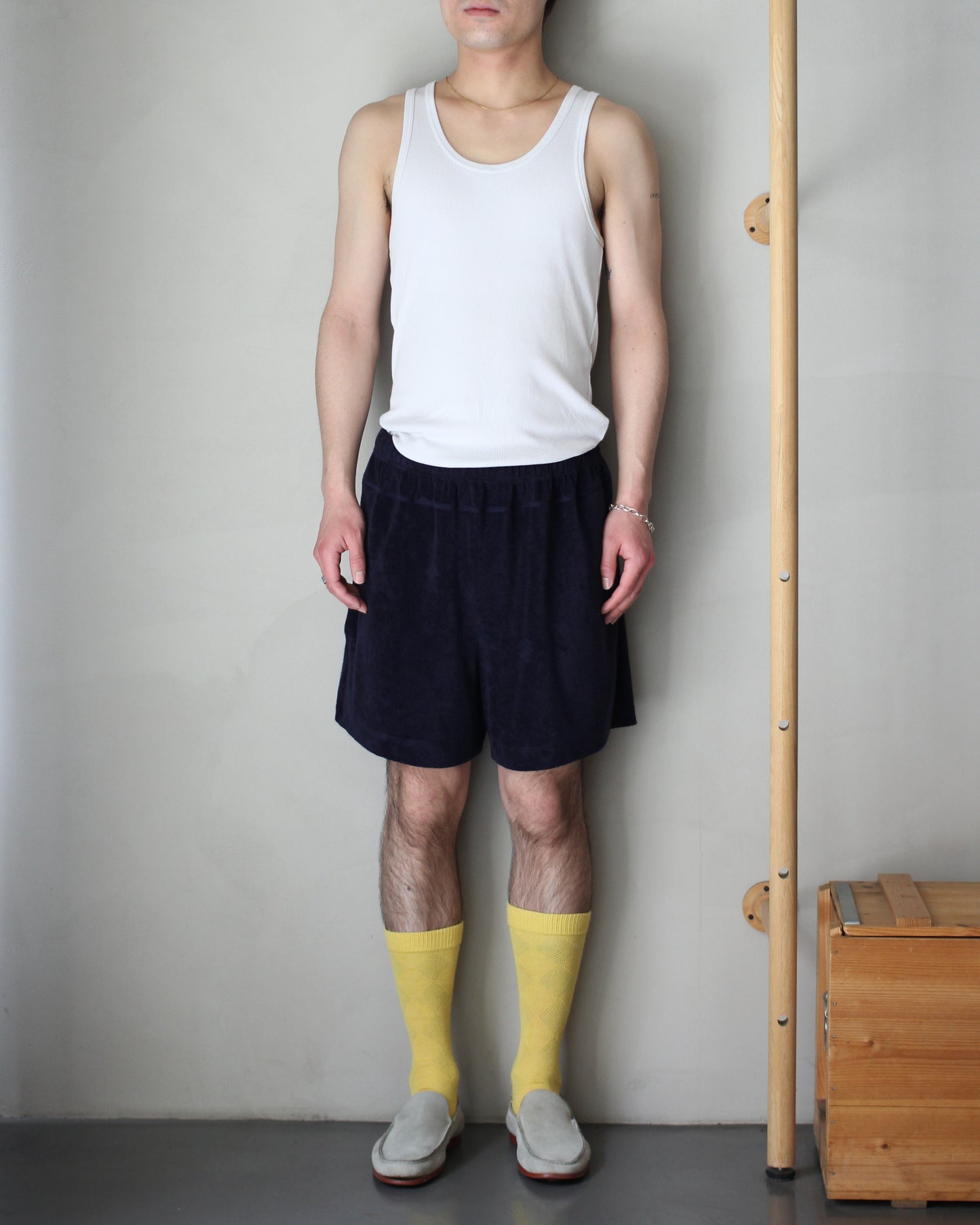 HOWLIN'（ハウリン） / Towel Shorts "Navy"