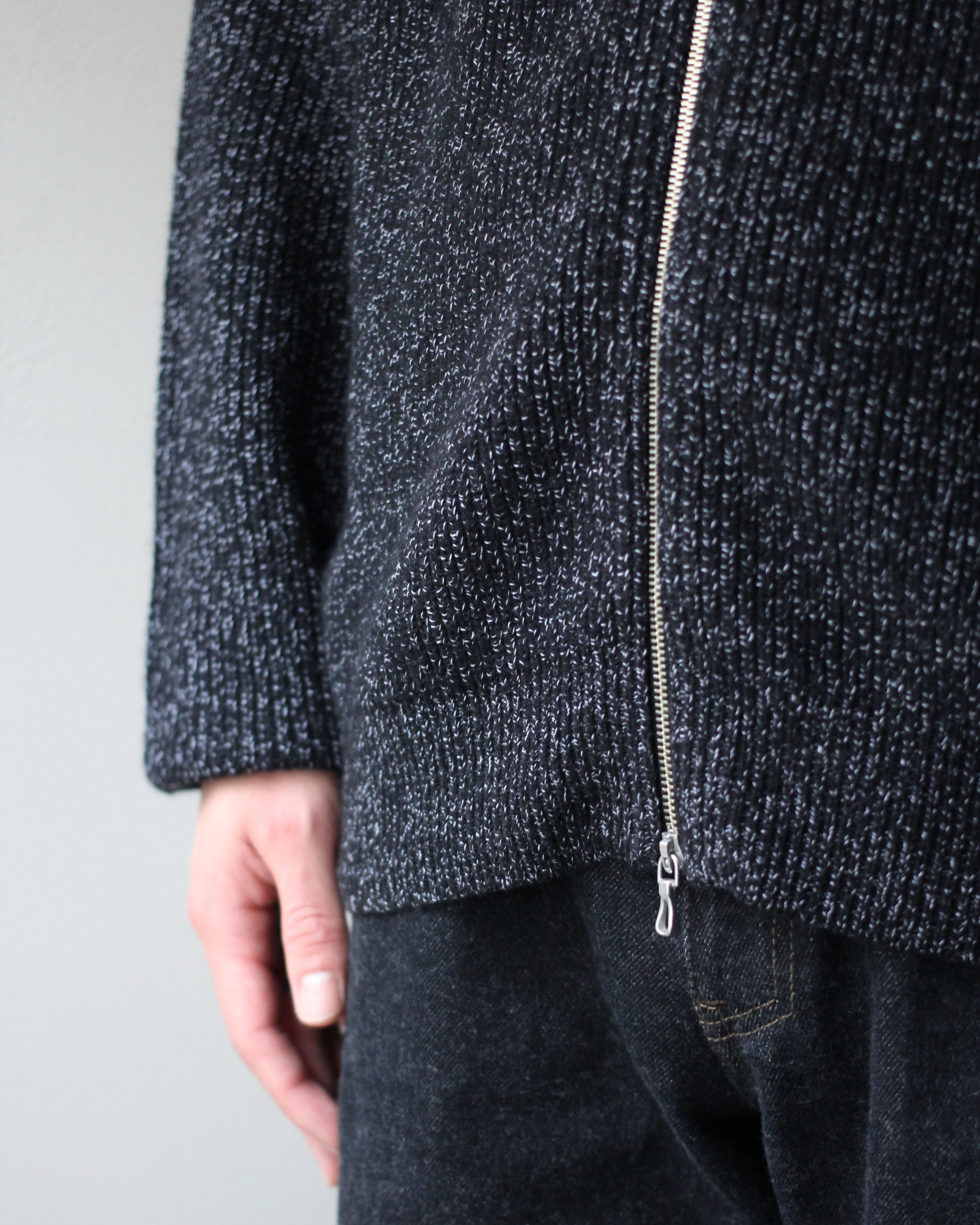 ULTERIOR/W/C MEALANGE RIB DRIVERS KNIT 