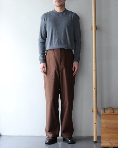 TUKI/0152baker pants "chocolate"