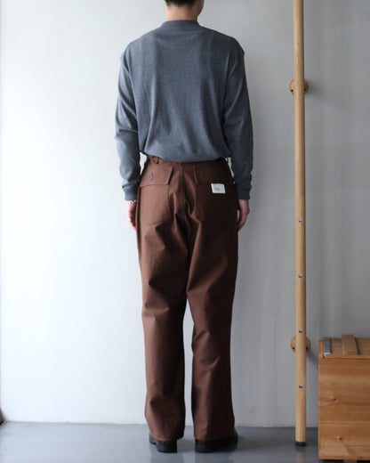 TUKI/0152baker pants "chocolate"