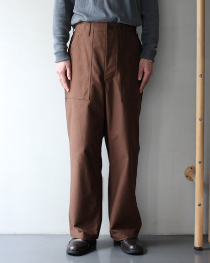 TUKI/0152baker pants "chocolate"