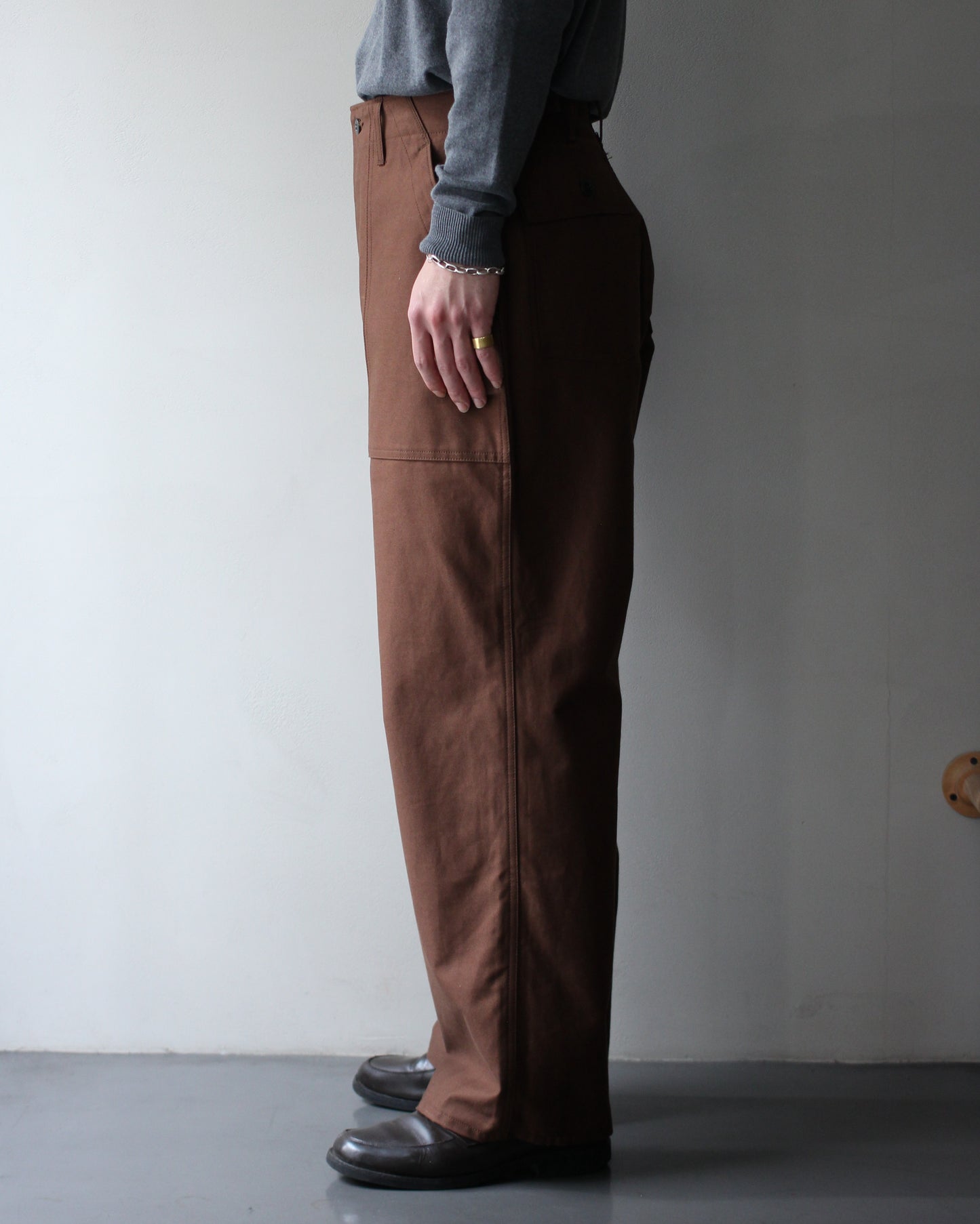 TUKI/0152baker pants "chocolate"