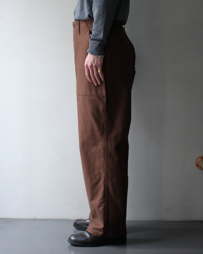 TUKI/0152baker pants "chocolate"