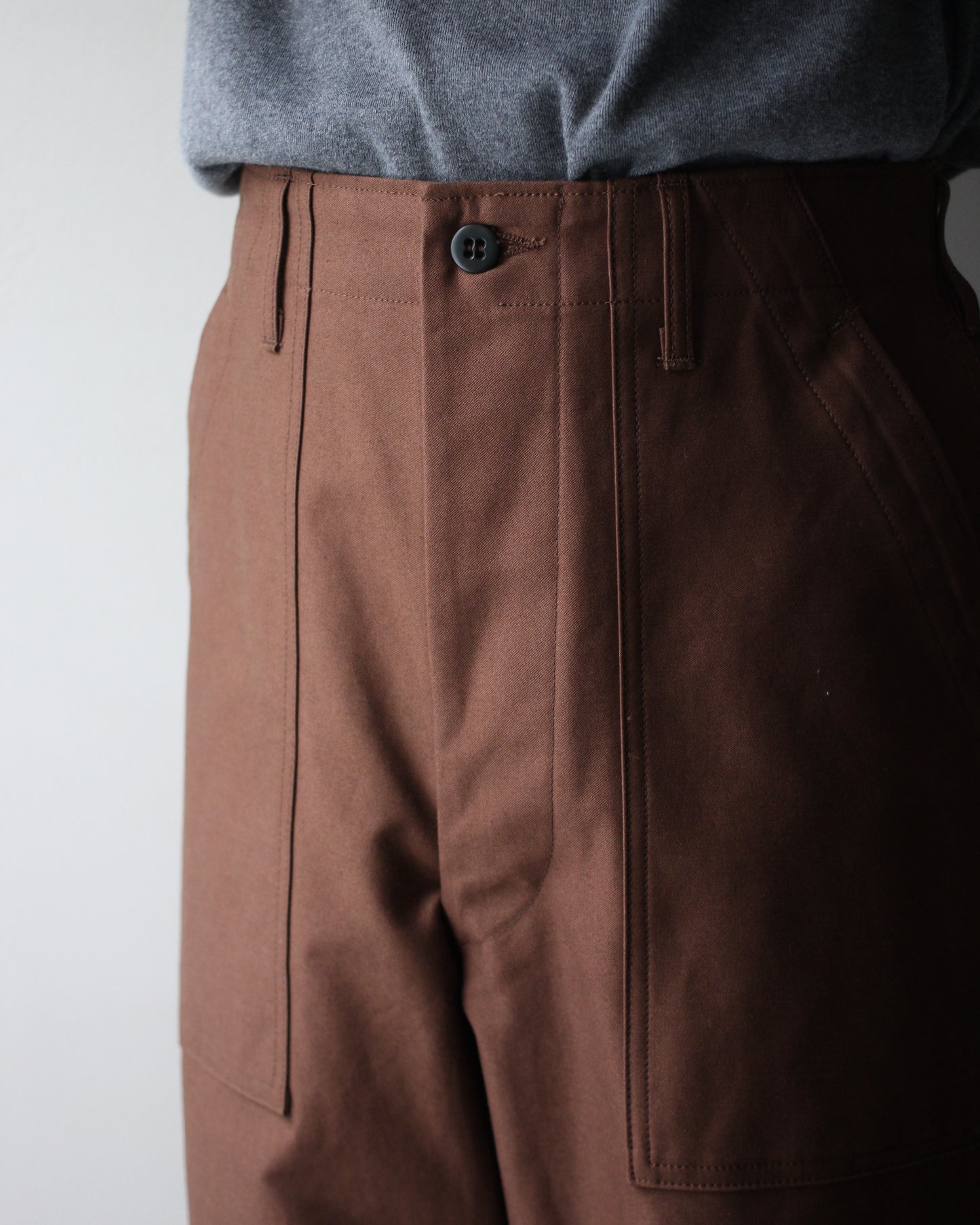 TUKI/0152baker pants "chocolate"