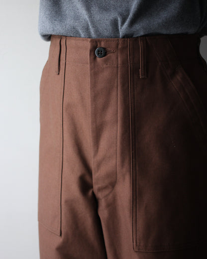 TUKI/0152baker pants "chocolate"