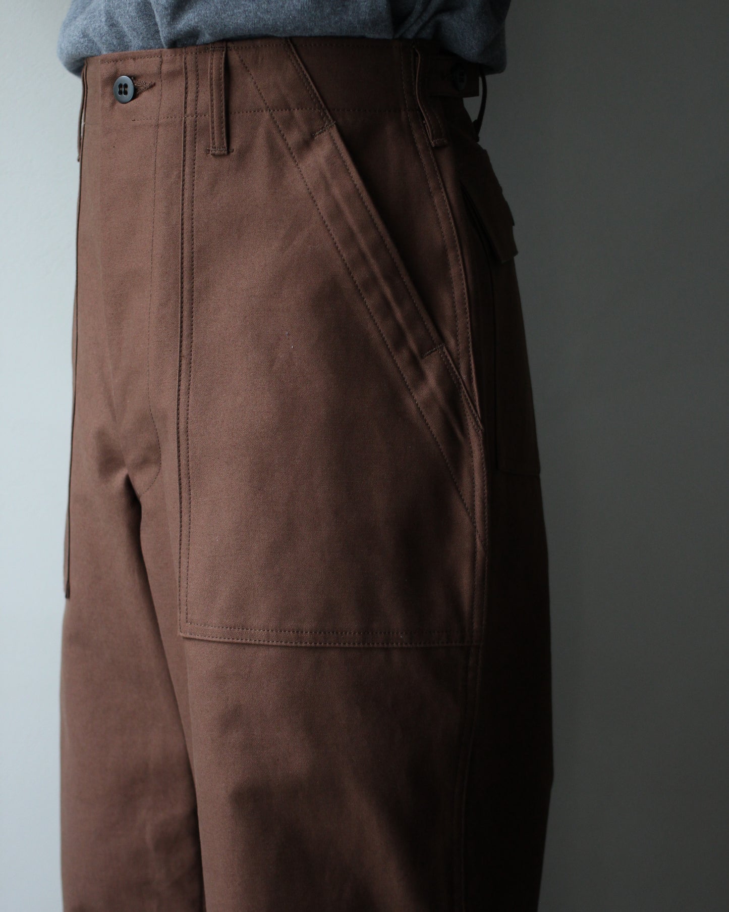 TUKI/0152baker pants "chocolate"