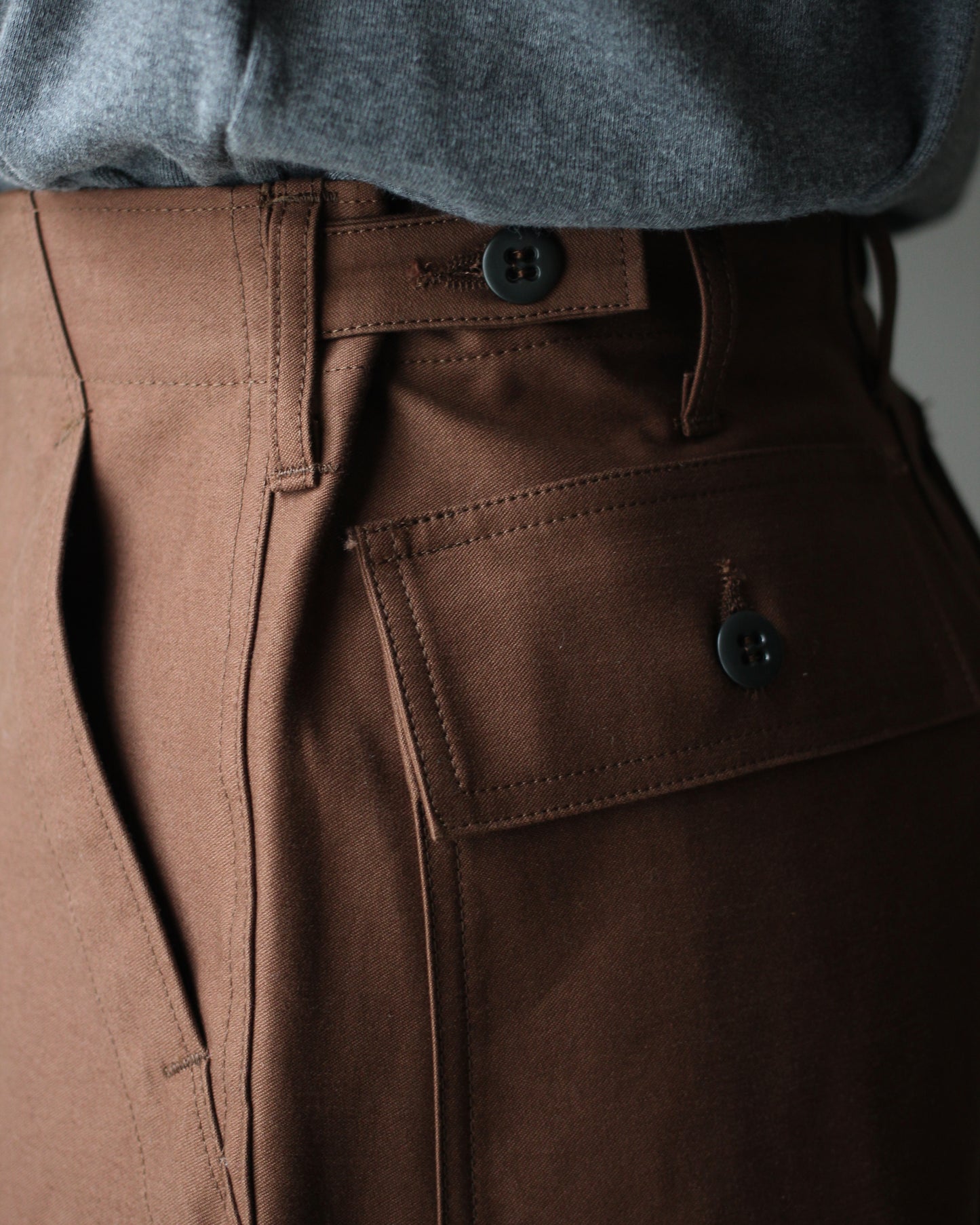 TUKI/0152baker pants "chocolate"