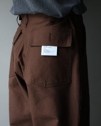 TUKI/0152baker pants "chocolate"