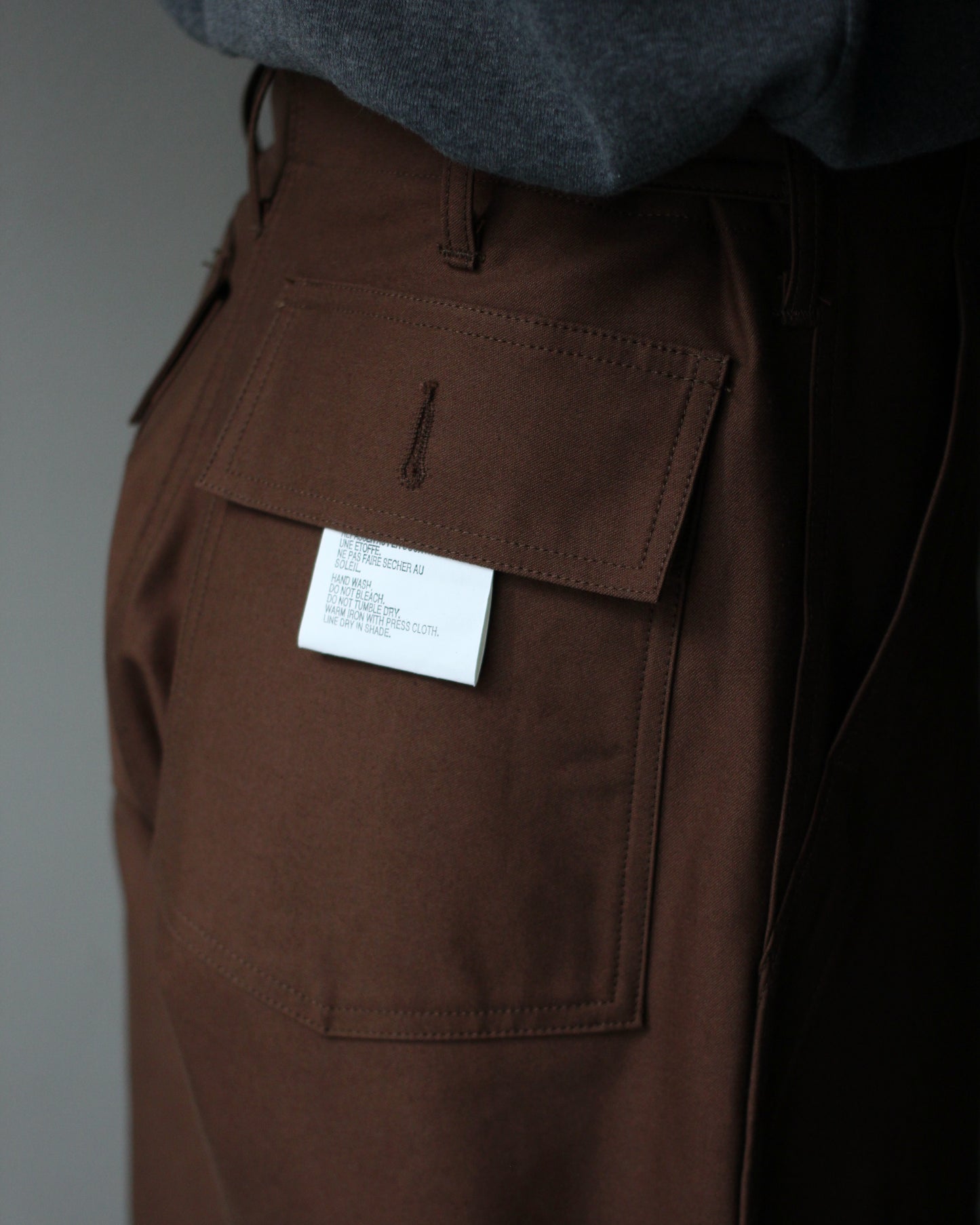 TUKI/0152baker pants "chocolate"