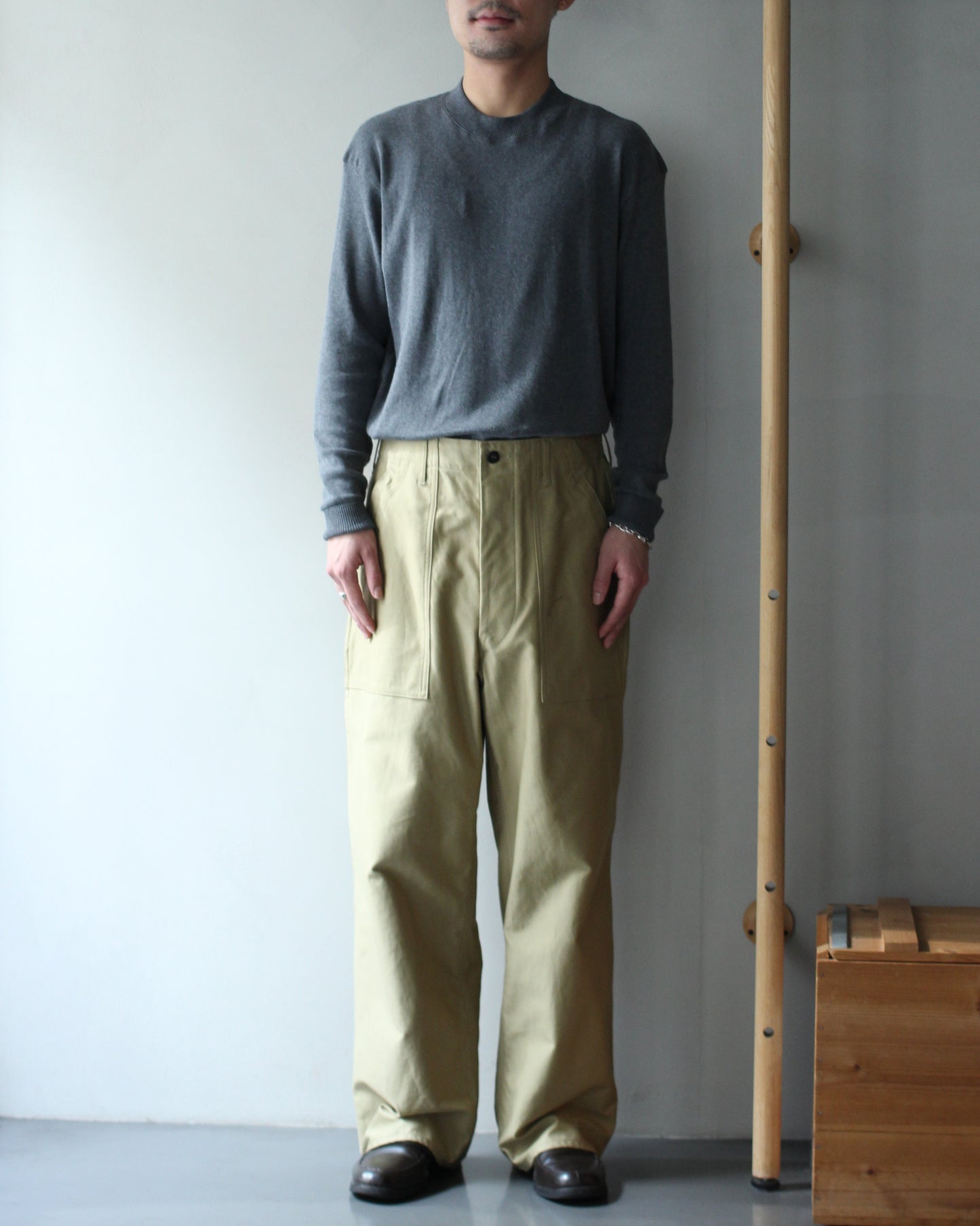 TUKI/0152baker pants "khaki"