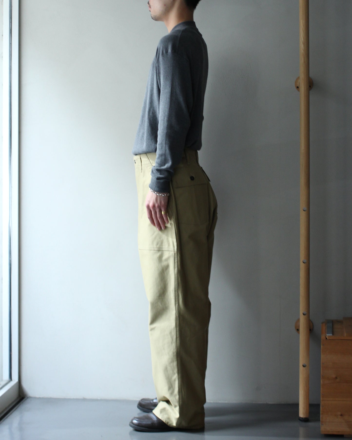 TUKI/0152baker pants "khaki"