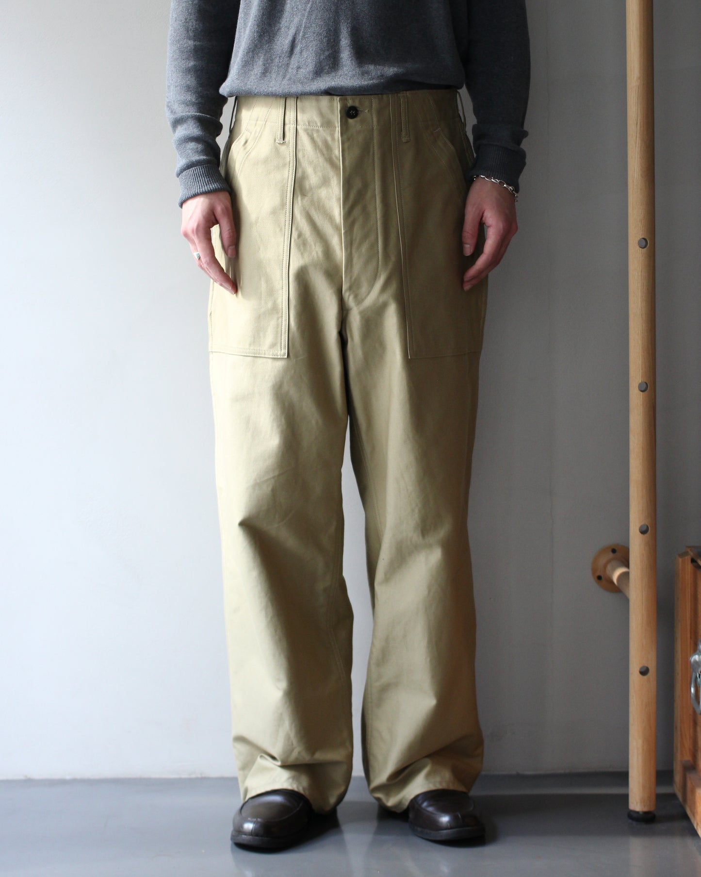 TUKI/0152baker pants "khaki"