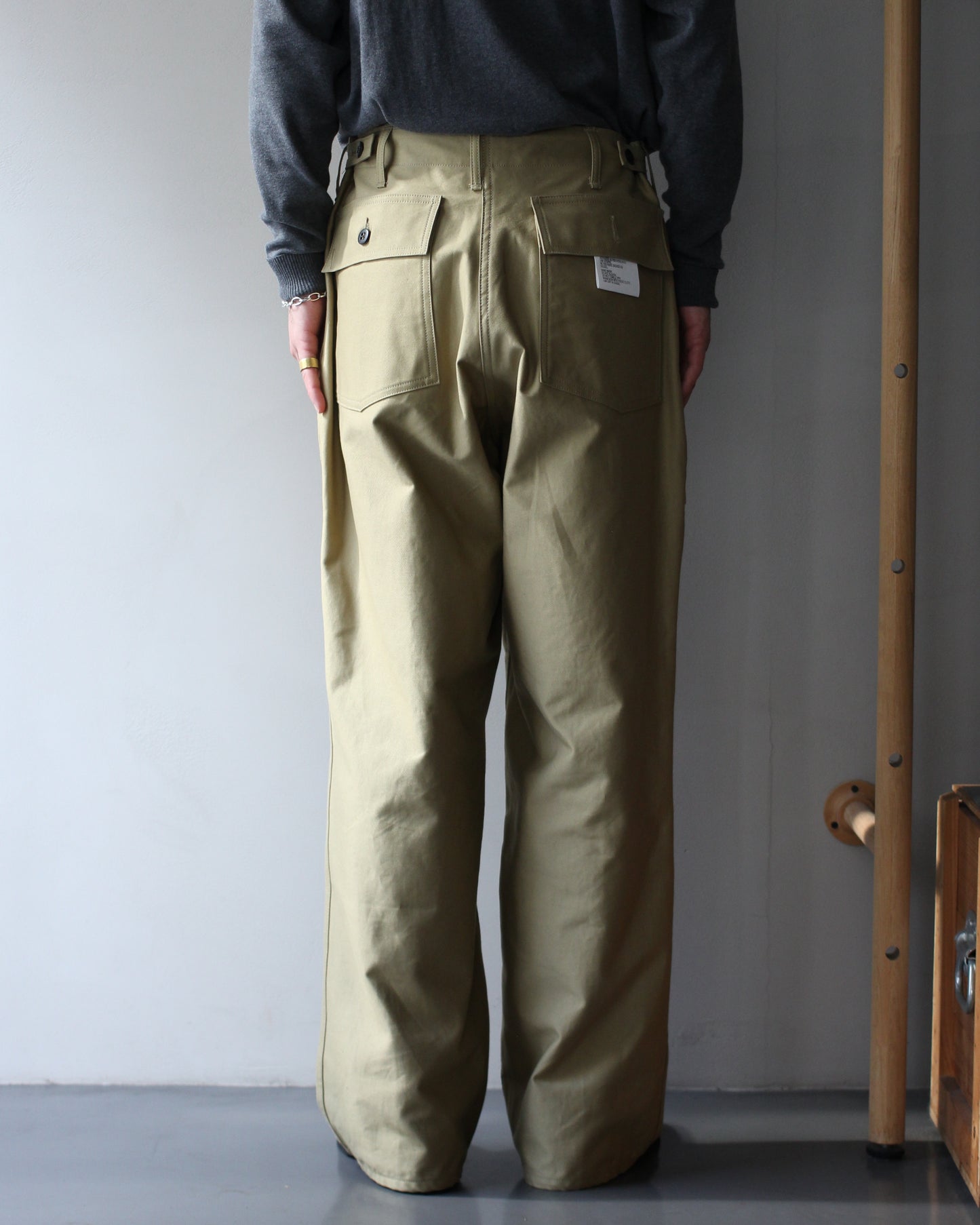 TUKI/0152baker pants "khaki"