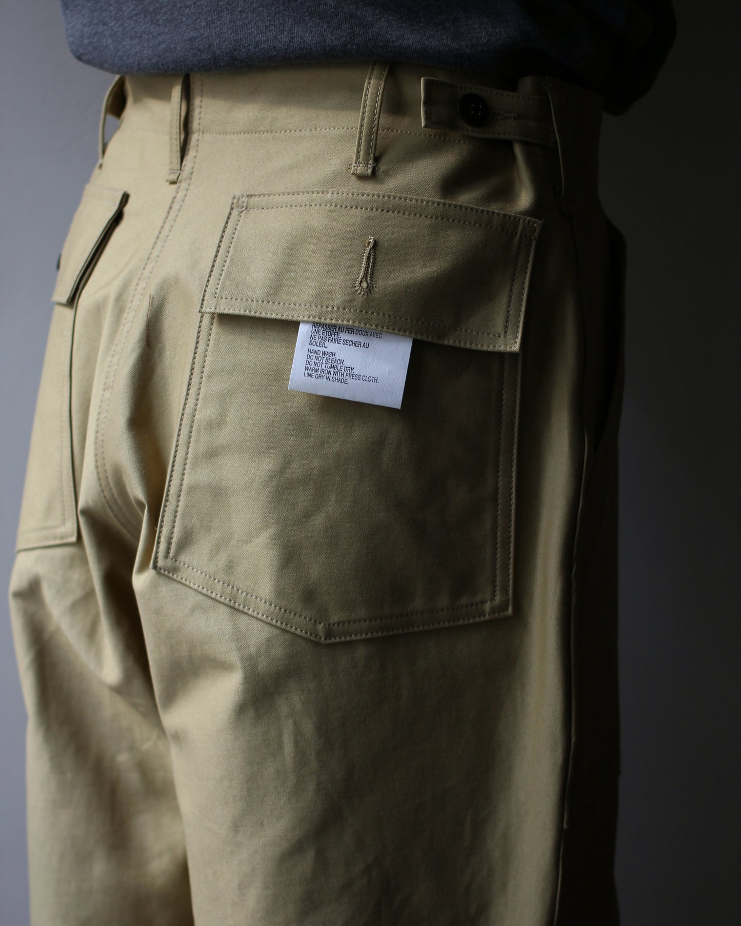 TUKI/0152baker pants "khaki"