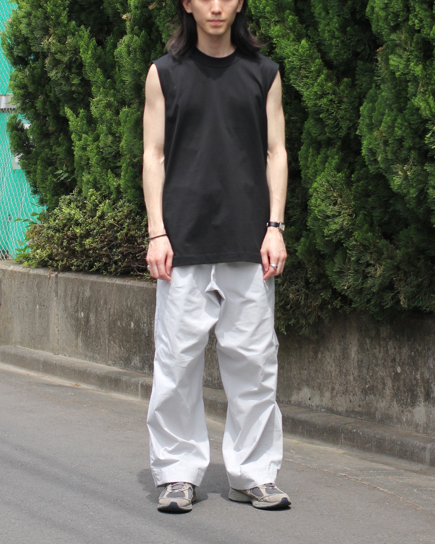 MATSUFUJI / Sleeveless Shirt “BLACK”