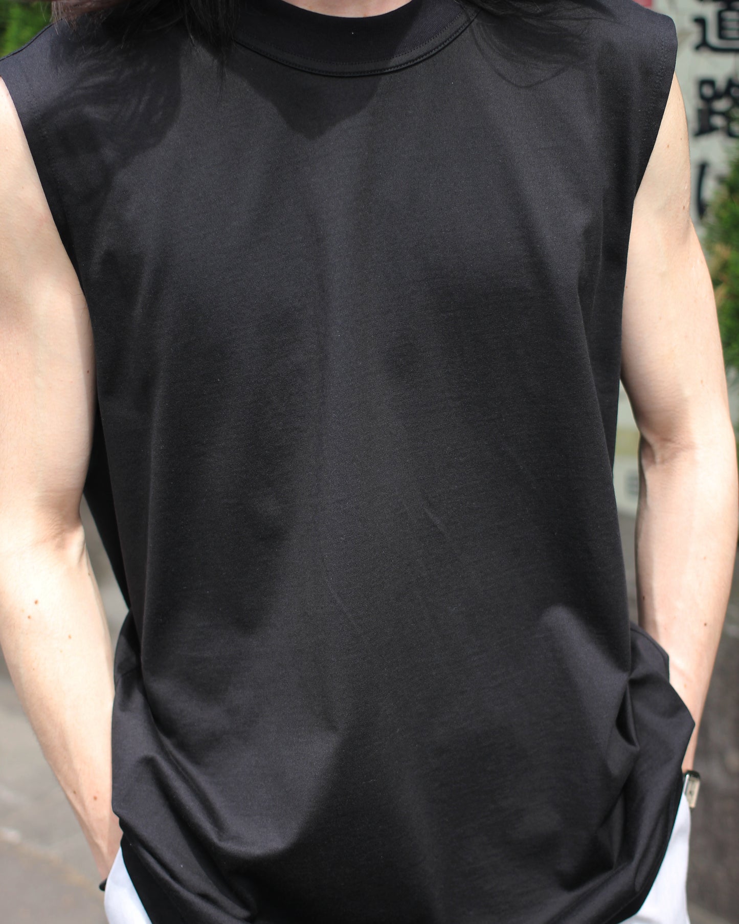 MATSUFUJI / Sleeveless Shirt “BLACK”