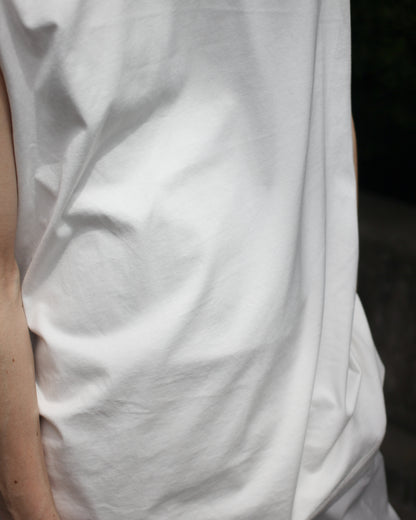 MATSUFUJI / Sleeveless Shirt “WHITE”