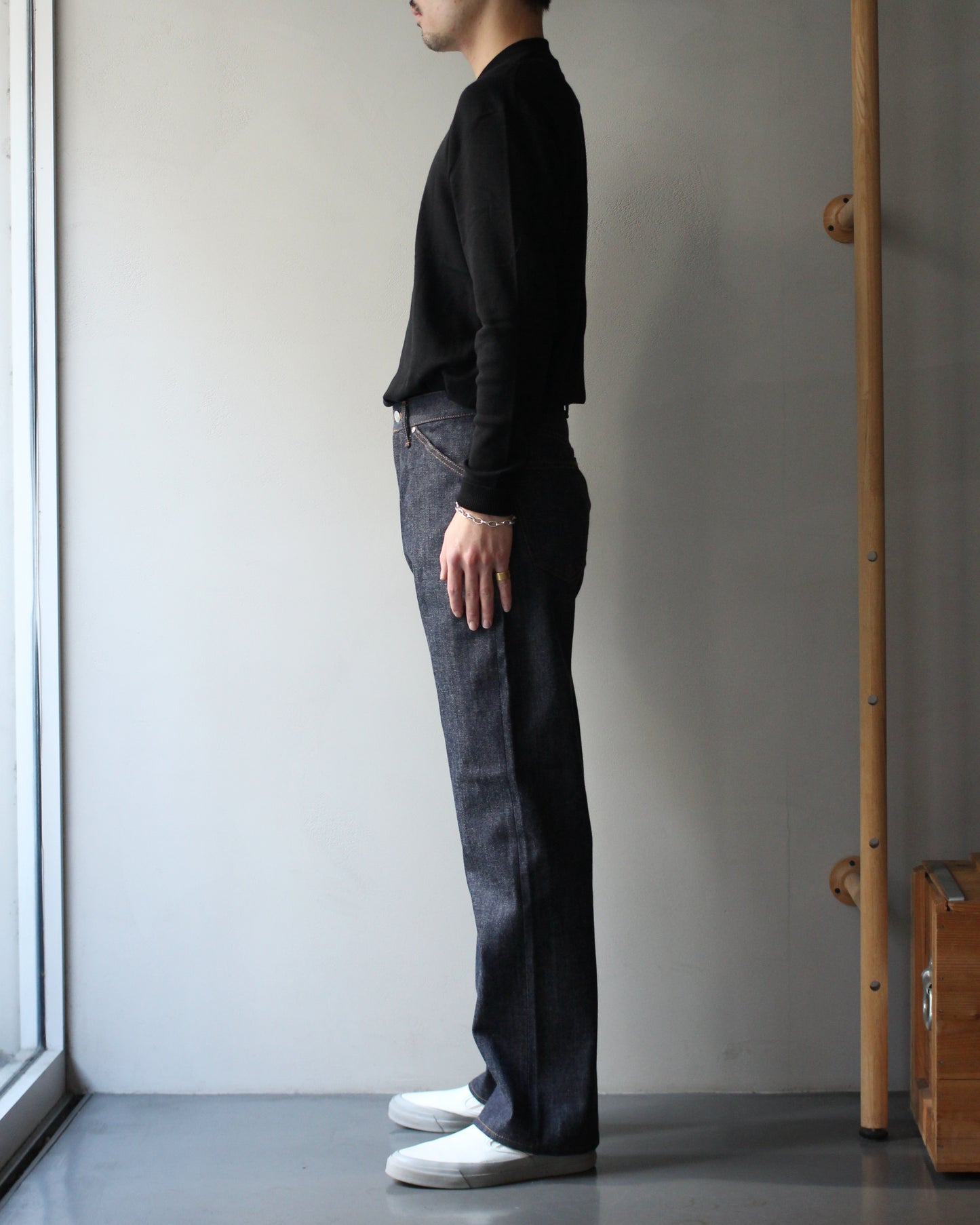 STABILIZER GNZ/lot.0-09(selvedge wide straight) "indigo"