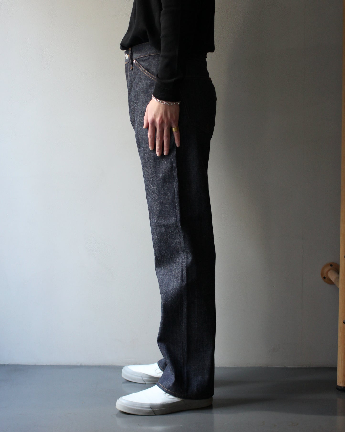 STABILIZER GNZ/lot.0-09(selvedge wide straight) "indigo"