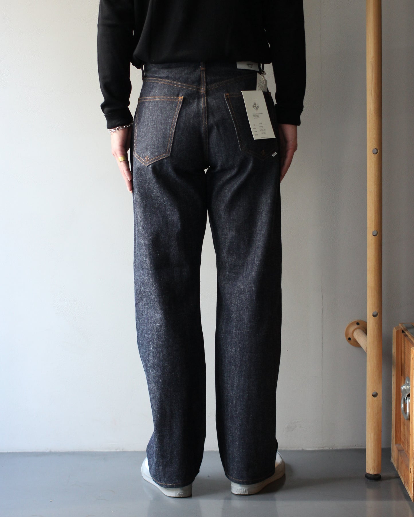 STABILIZER GNZ/lot.0-09(selvedge wide straight) "indigo"