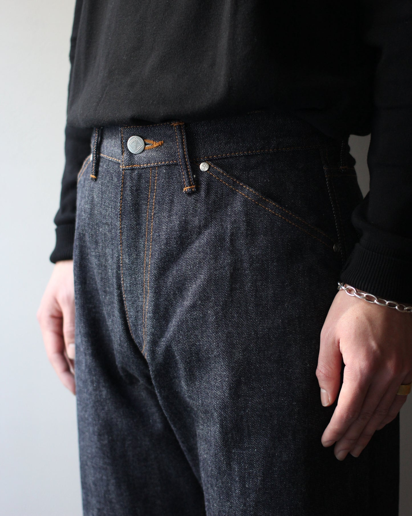 STABILIZER GNZ/lot.0-09(selvedge wide straight) "indigo"