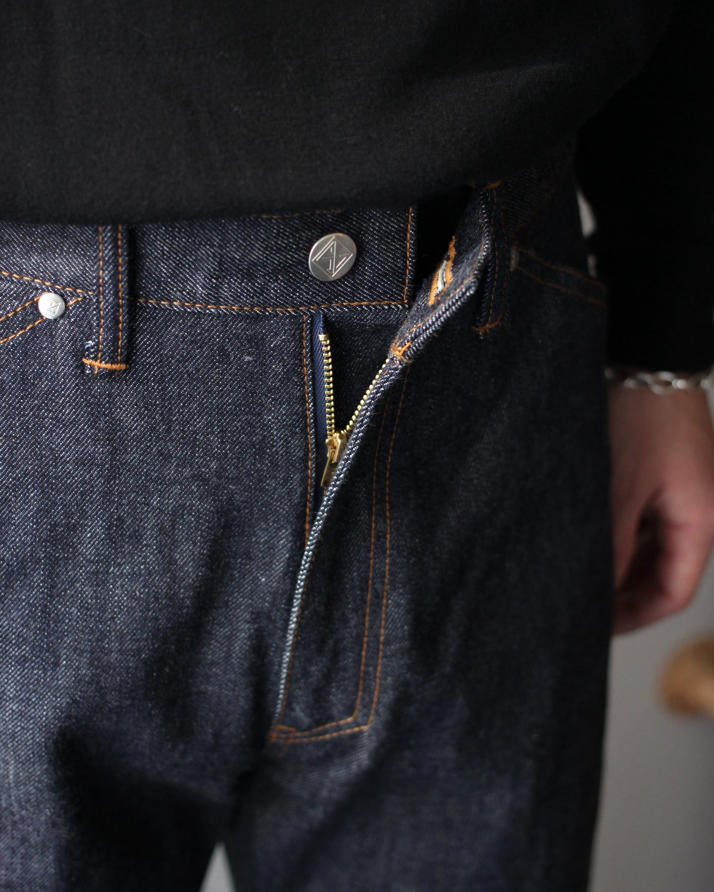 STABILIZER GNZ/lot.0-09(selvedge wide straight) "indigo"
