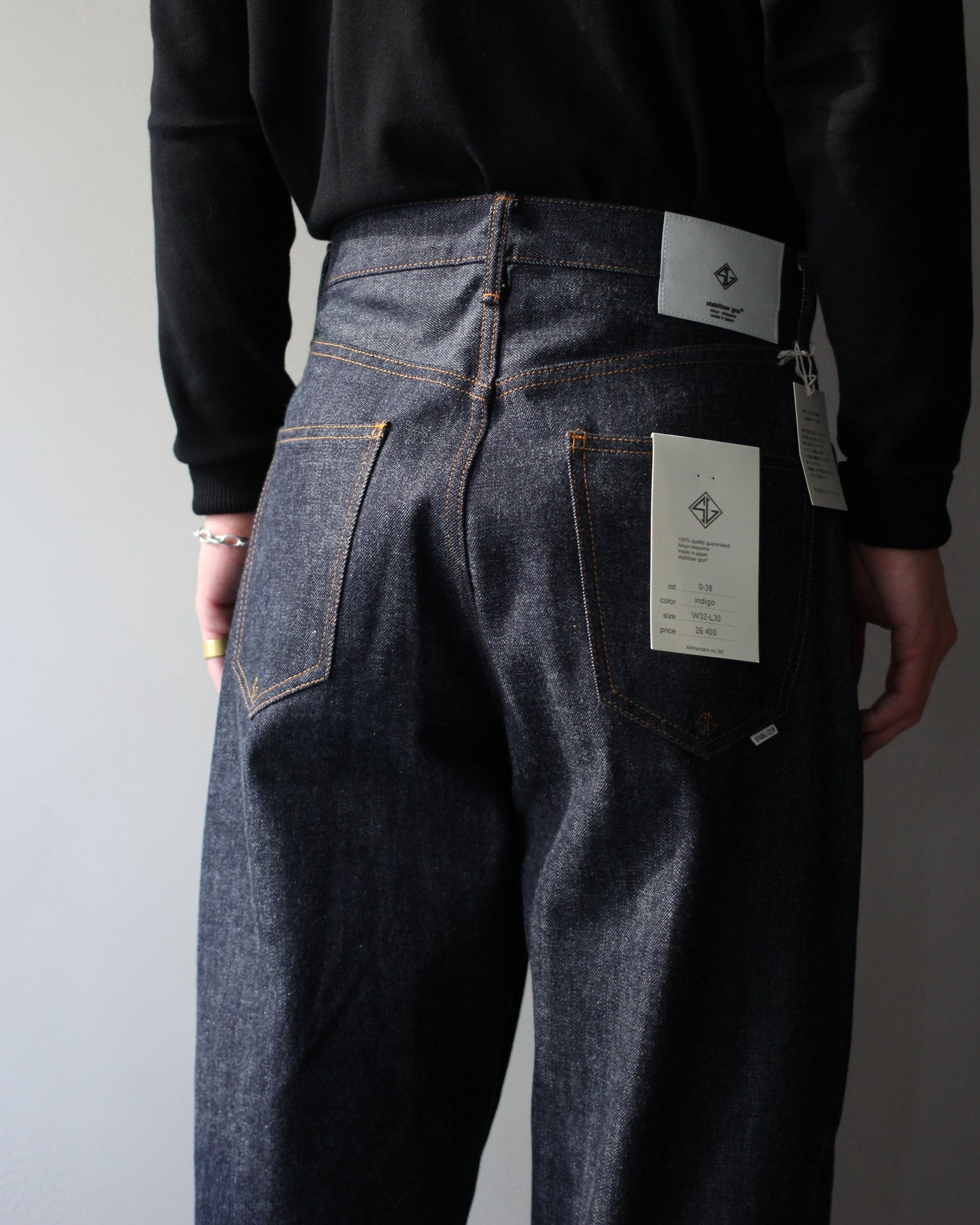 STABILIZER GNZ/lot.0-38(waist overall) "indigo"