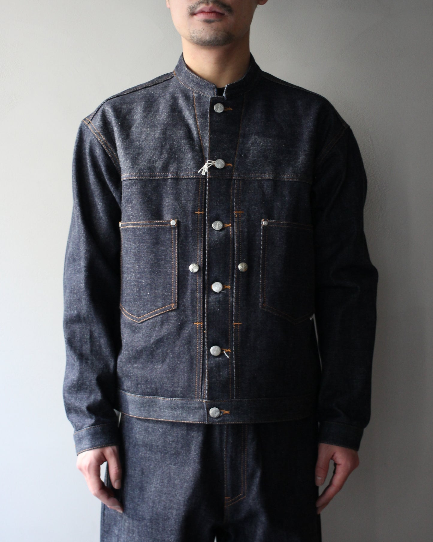 STABILIZER GNZ/lot.8-52 (stand collar jacket) "indigo"
