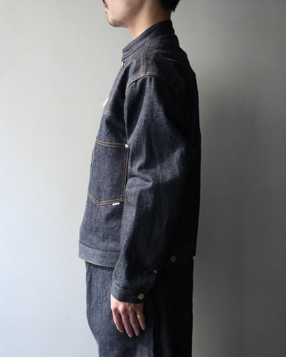 STABILIZER GNZ/lot.8-52 (stand collar jacket) "indigo"