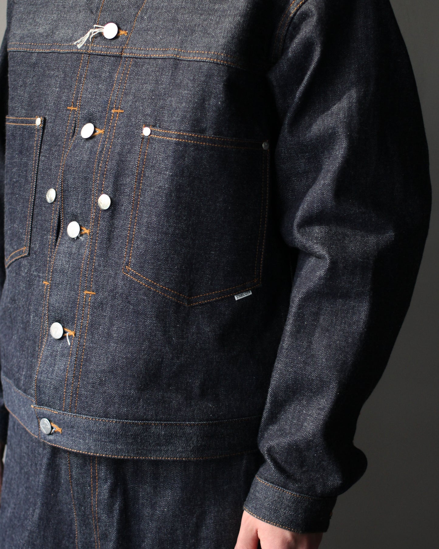 STABILIZER GNZ/lot.8-52 (stand collar jacket) "indigo"