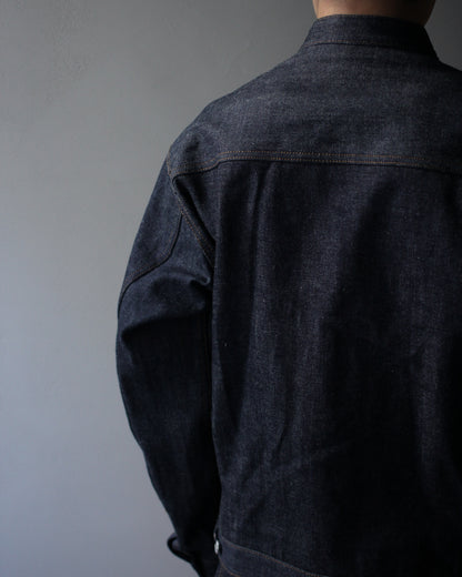 STABILIZER GNZ/lot.8-52 (stand collar jacket) "indigo"