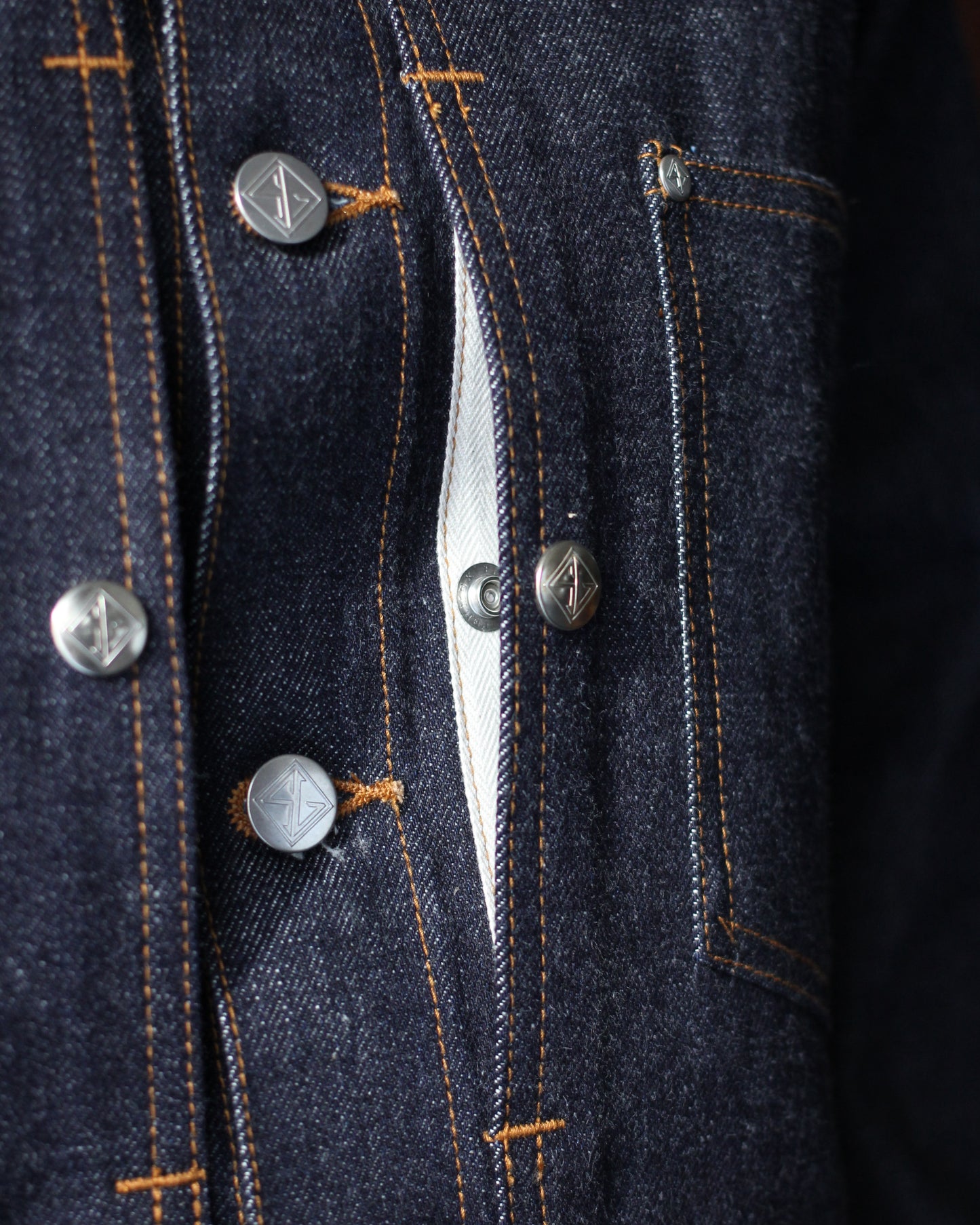 STABILIZER GNZ/lot.8-52 (stand collar jacket) "indigo"