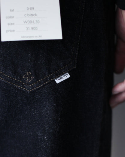 STABILIZER GNZ/lot.0-09(selvedge wide straight) "c.black"