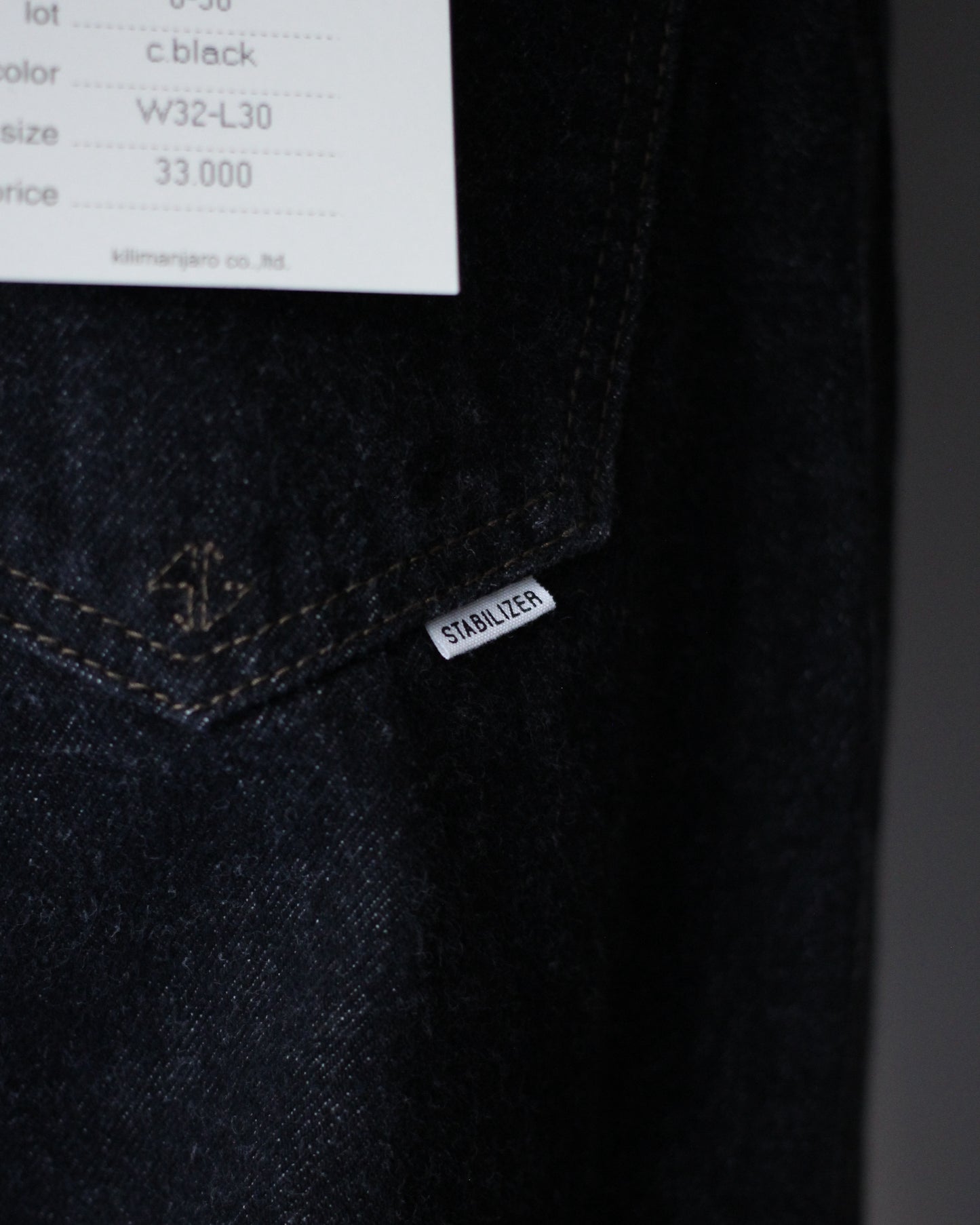 STABILIZER GNZ/lot.0-38(waist overall) "c.black"