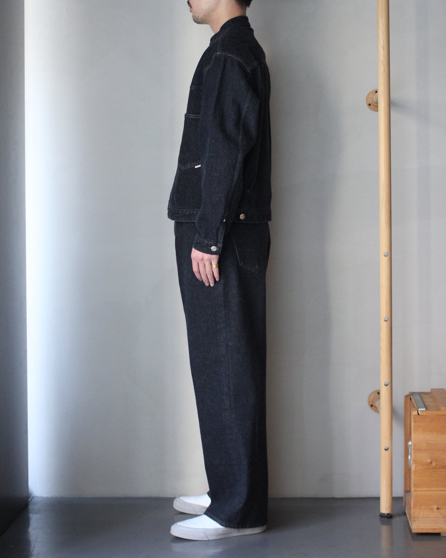 STABILIZER GNZ/lot.8-52 (Stand Collar Jacket) "c.black"