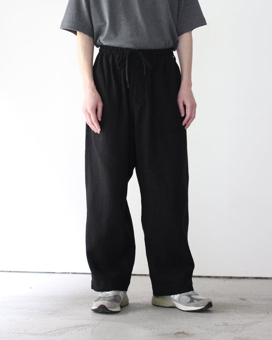 sowbow(蒼氓)/EASY PANTS(wide) "Black"
