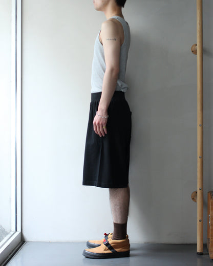 ULTERIOR/SOFT DRY SHORT LOOP TERRY BAGGY SHORTS "BLACK"