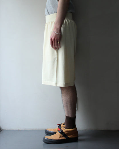ULTERIOR/SOFT DRY SHORT LOOP TERRY BAGGY SHORTS "YELLOW BEIGE"