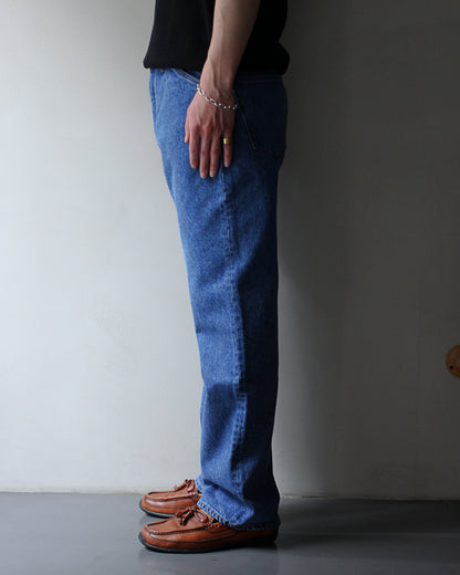 STABILIZER GNZ/lot.0-09(Washed Wide Straight) "indigo"