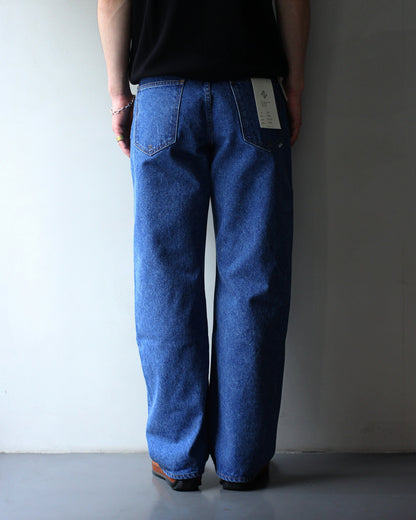 STABILIZER GNZ/lot.0-09(Washed Wide Straight) "indigo"