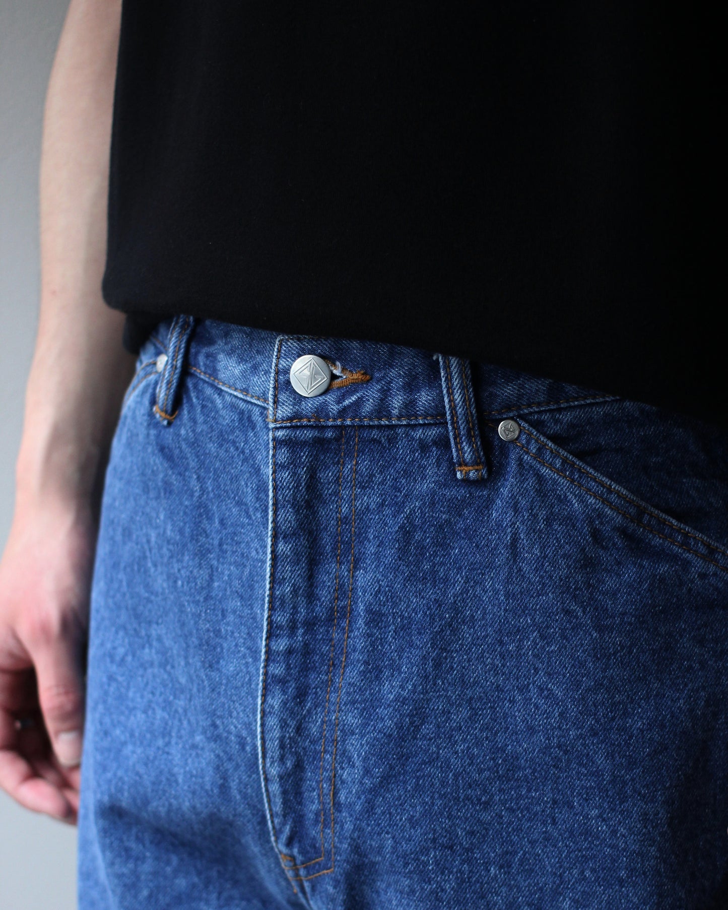 STABILIZER GNZ/lot.0-38(Washed waist overall) "indigo"