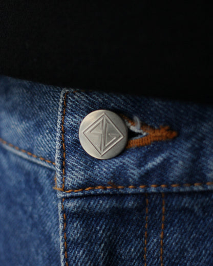STABILIZER GNZ/lot.0-38(Washed waist overall) "indigo"