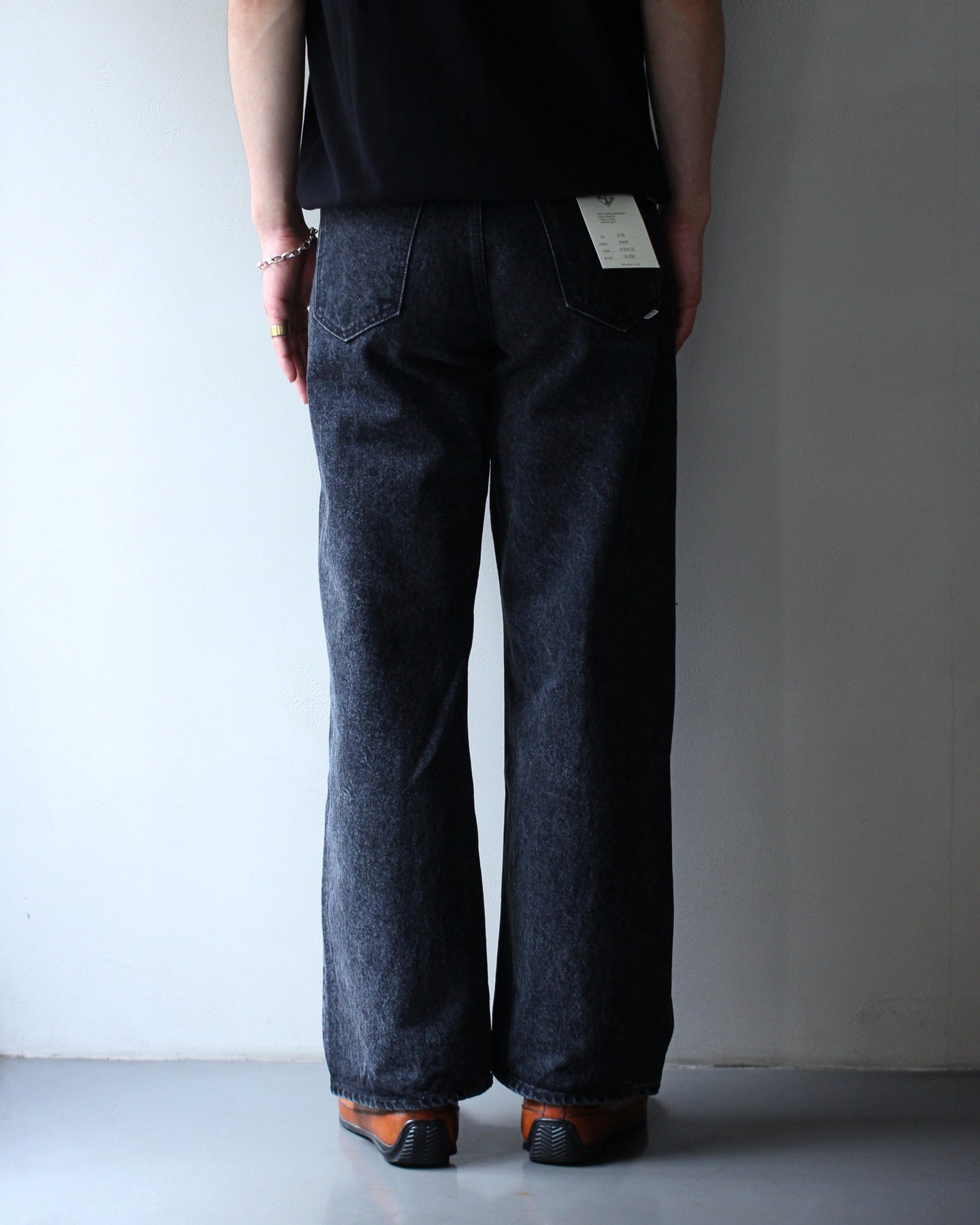 STABILIZER GNZ/lot.0-38(Washed waist overall) "black"