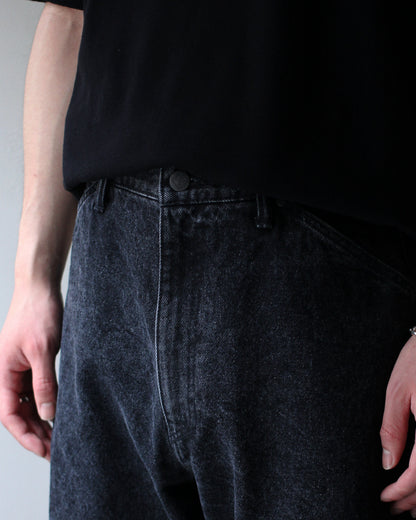 STABILIZER GNZ/lot.0-38(Washed waist overall) "black"