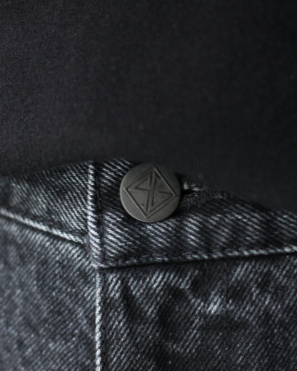 STABILIZER GNZ/lot.0-38(Washed waist overall) "black"