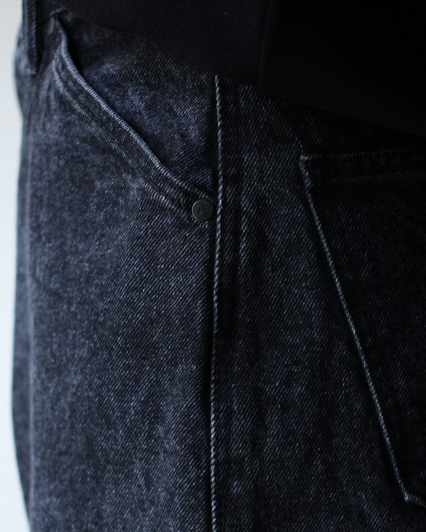 STABILIZER GNZ/lot.0-38(Washed waist overall) "black"