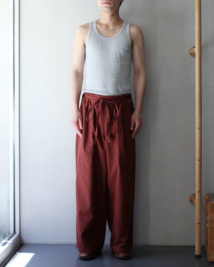 TUKI / 0198 sleeping pants "maroon"