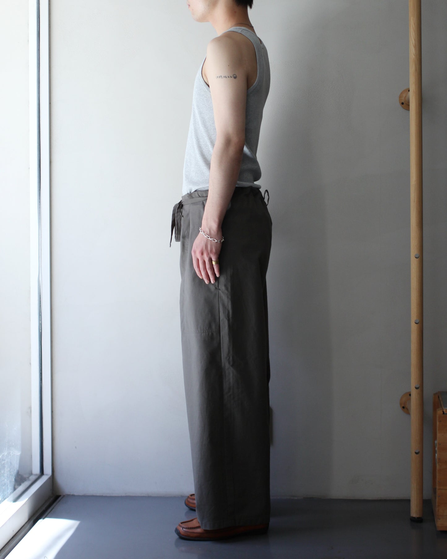 TUKI / 0198 sleeping pants "sage green"