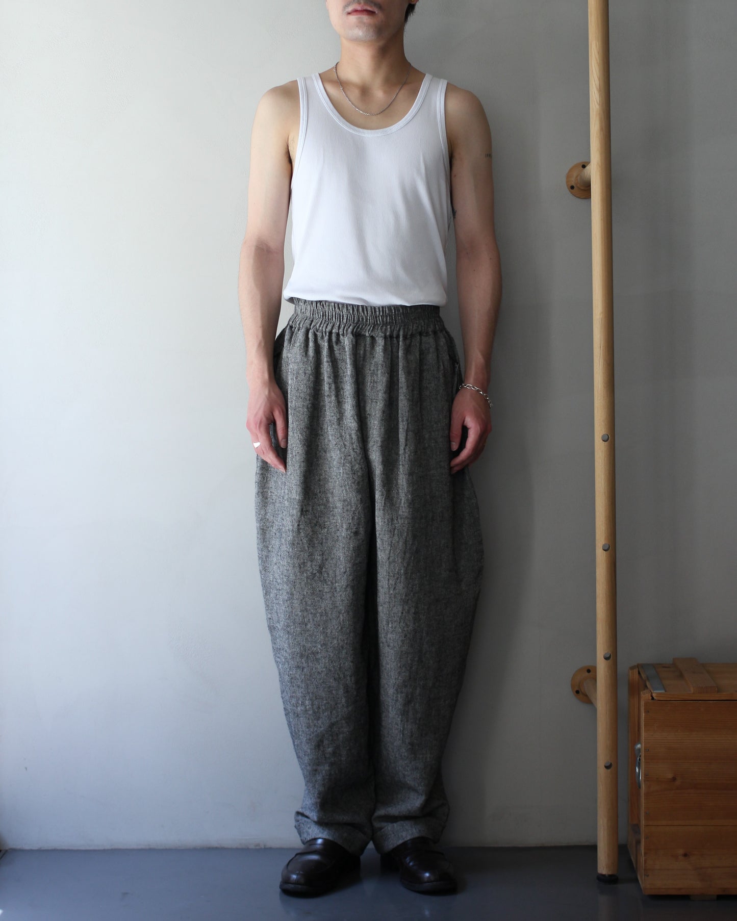 An Irrational Element/Wide Trouser "Black & Natural"