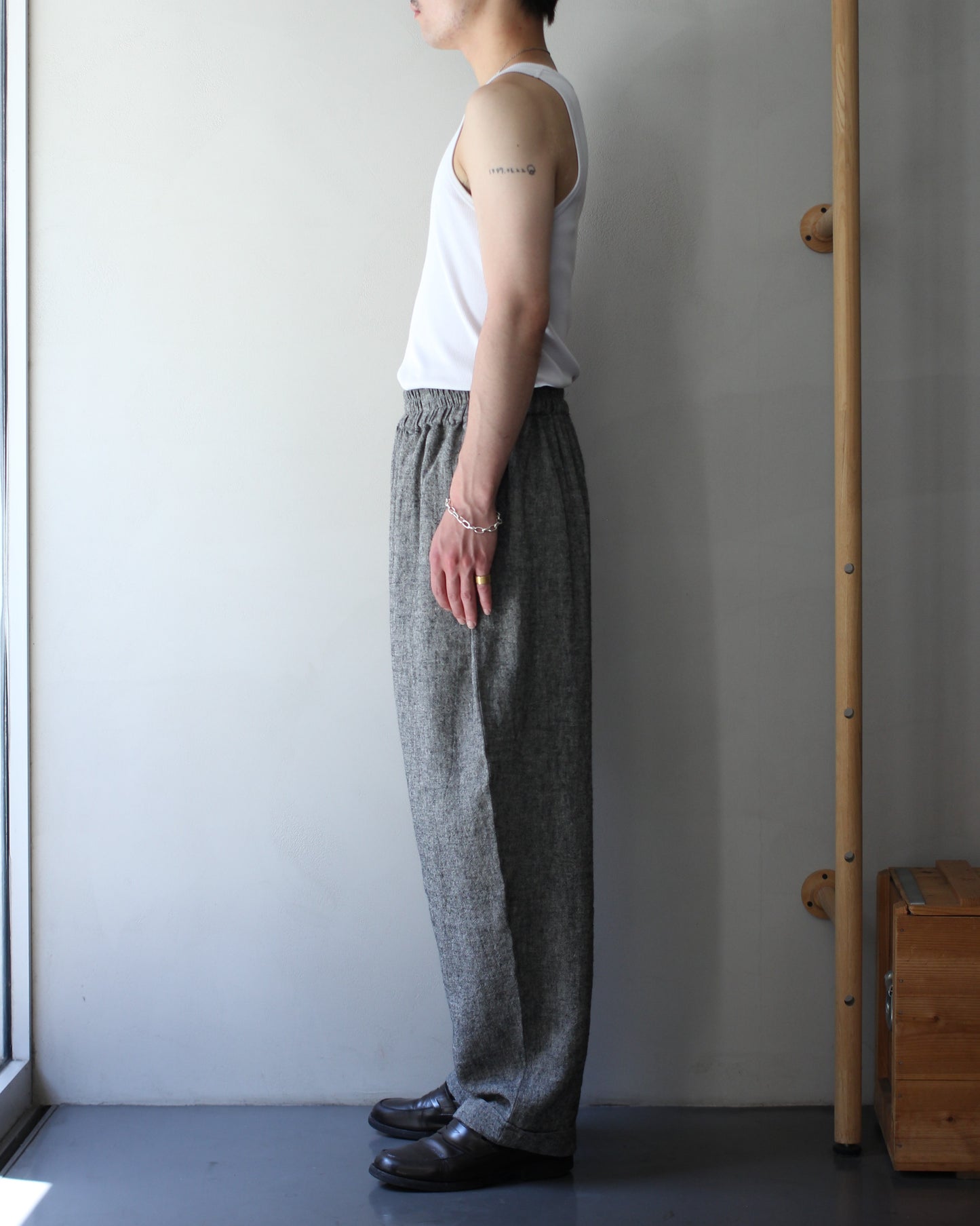 An Irrational Element/Wide Trouser "Black & Natural"